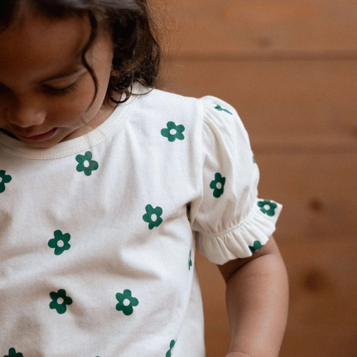 BUBBLES TEE || FLORA NATURAL PRINT | Nature Baby