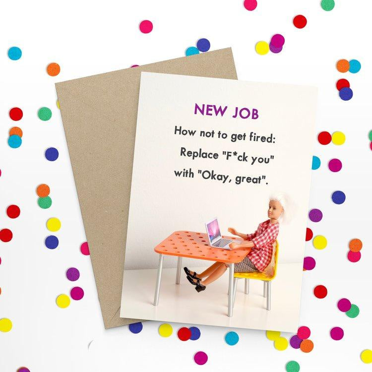 Card- New Job | Bold & Bright
