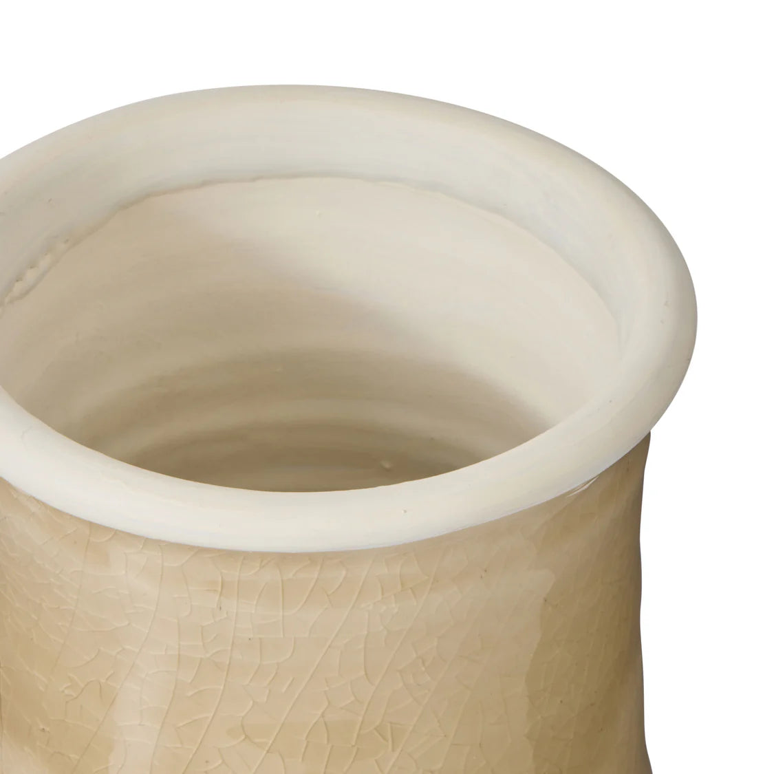 Mira Vase Taupe & White | Society Home