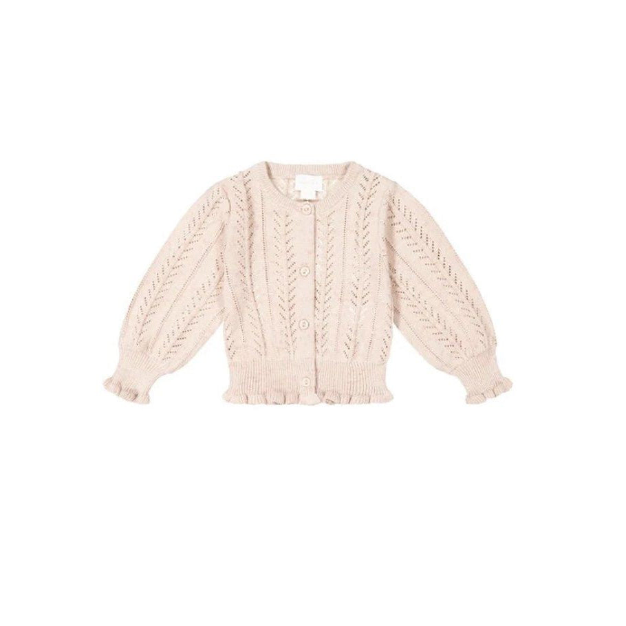 Thea Knit Cardigan Jacket - Bubblegum Fleck | Jamie Kay