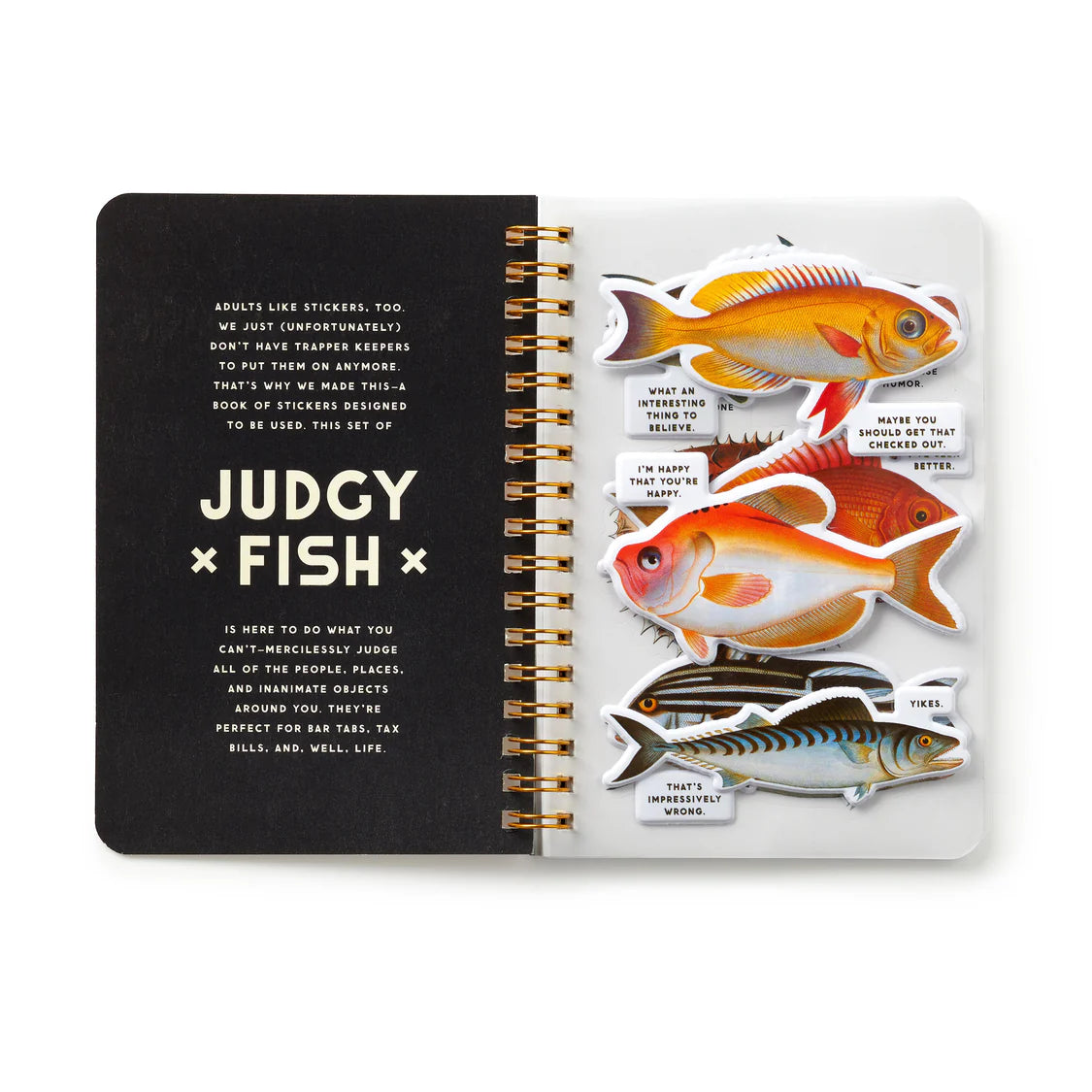 Judgy Fish Sticker Book Multi-Coloured | Brass Monkey