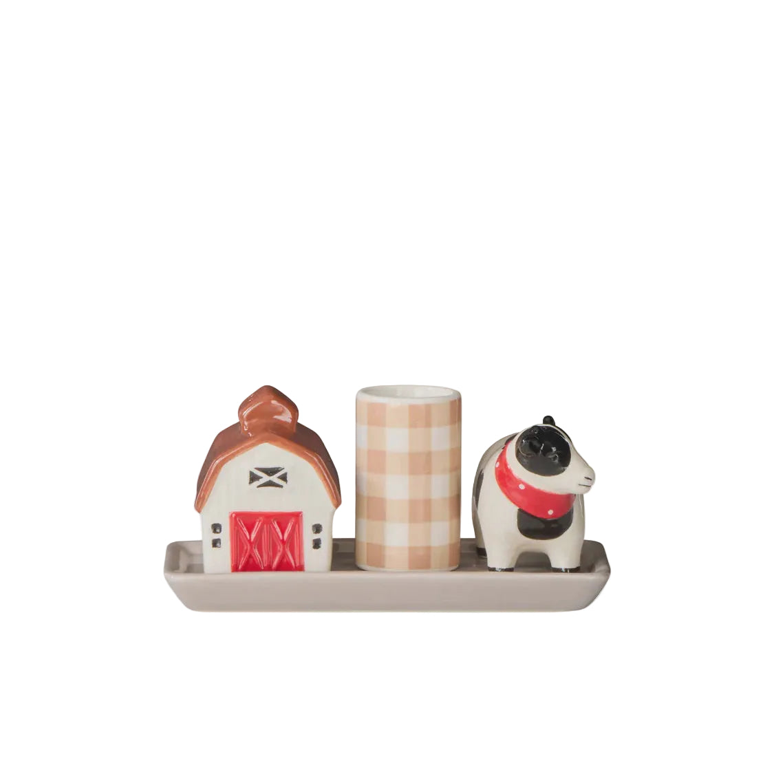 Homestead Salt & Pepper Shaker with Toothpick Holder Assorted Colour | Davis & Waddell