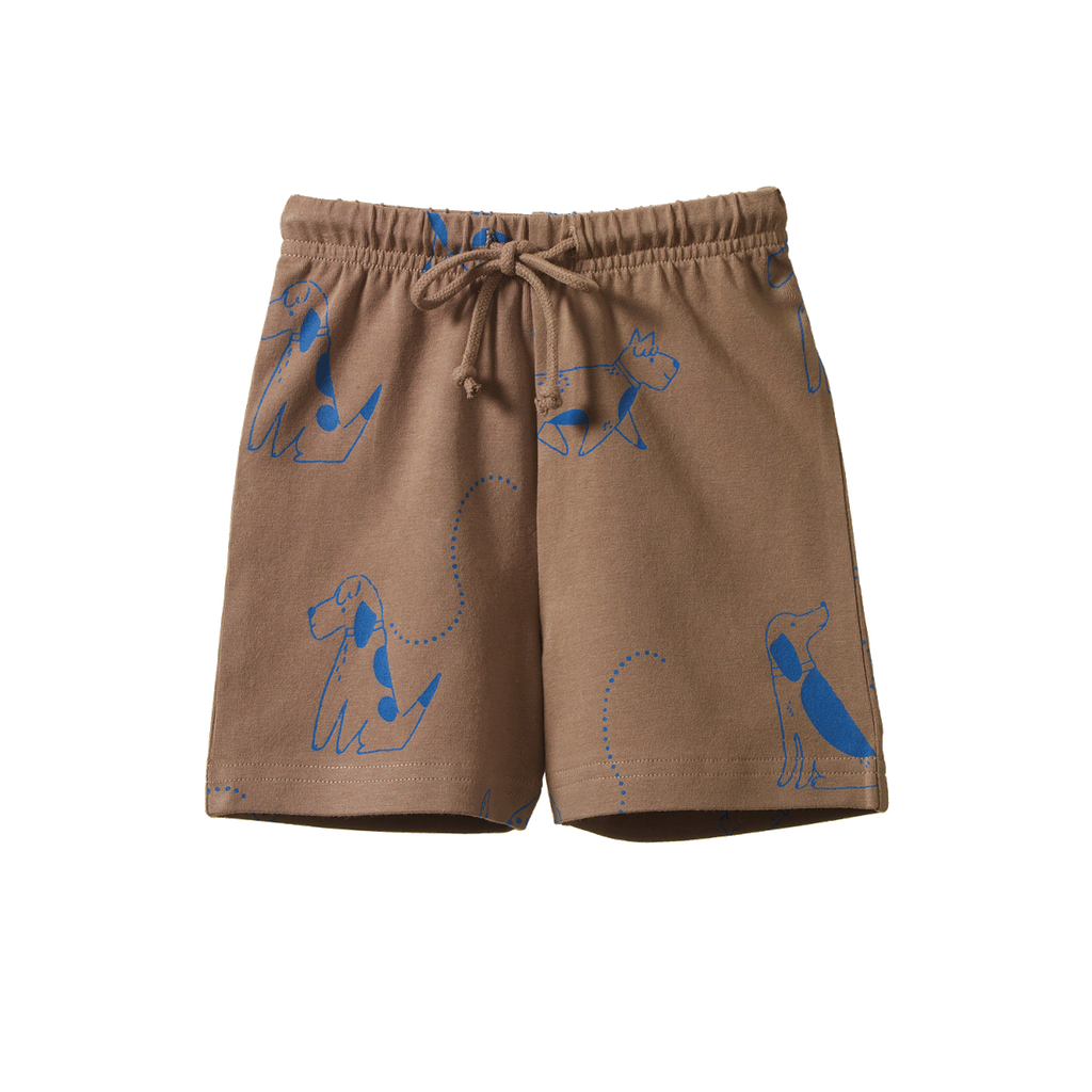 JIMMY SHORTS - Dog Walks Print | Nature Baby
