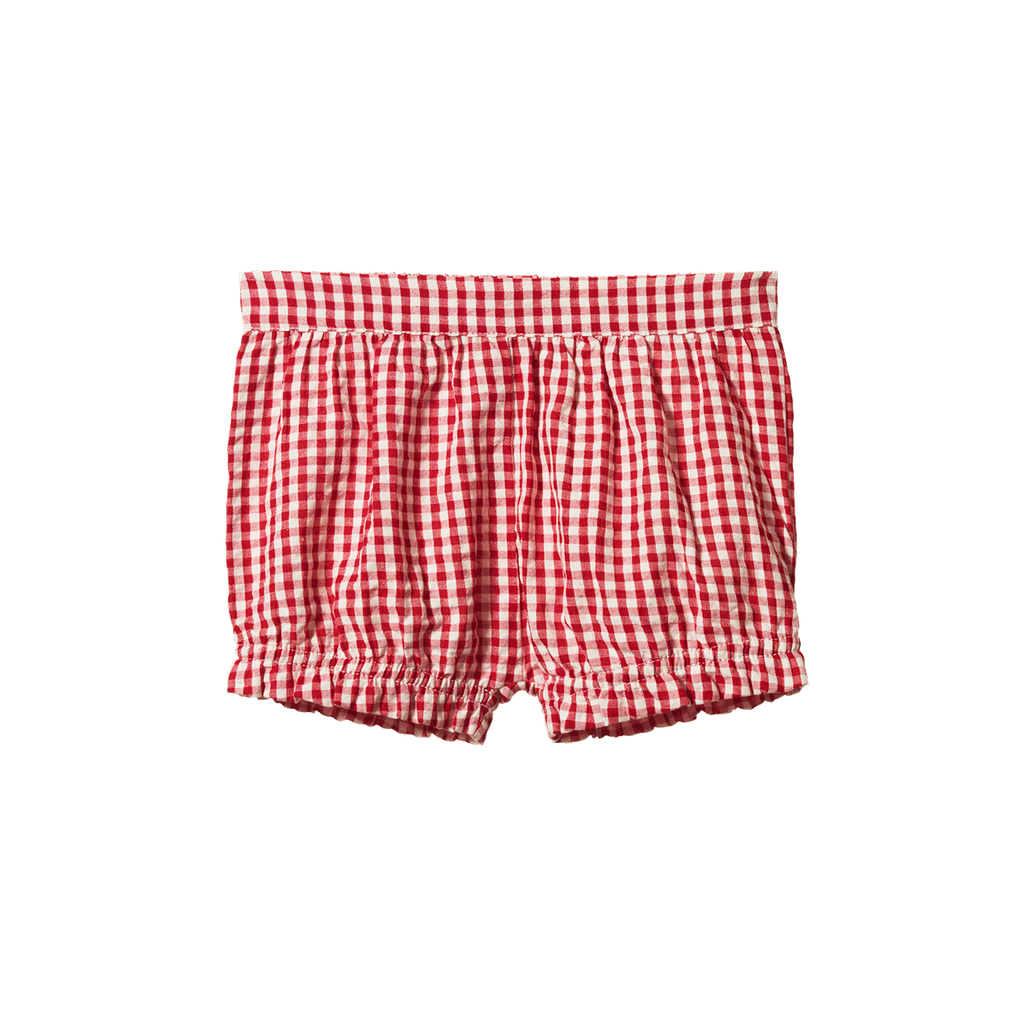 BETTY SHORTS. Red Check | Nature Baby