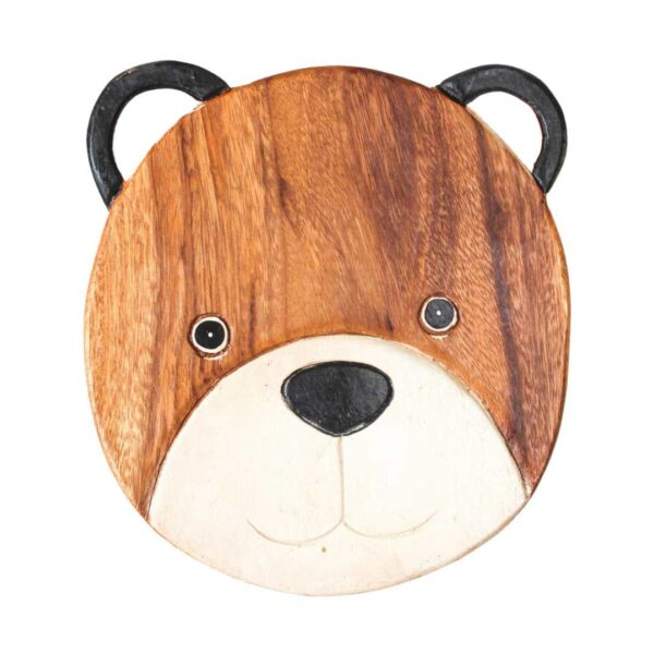 Wooden Kids Stool – Shaped Bear | Barron Imports