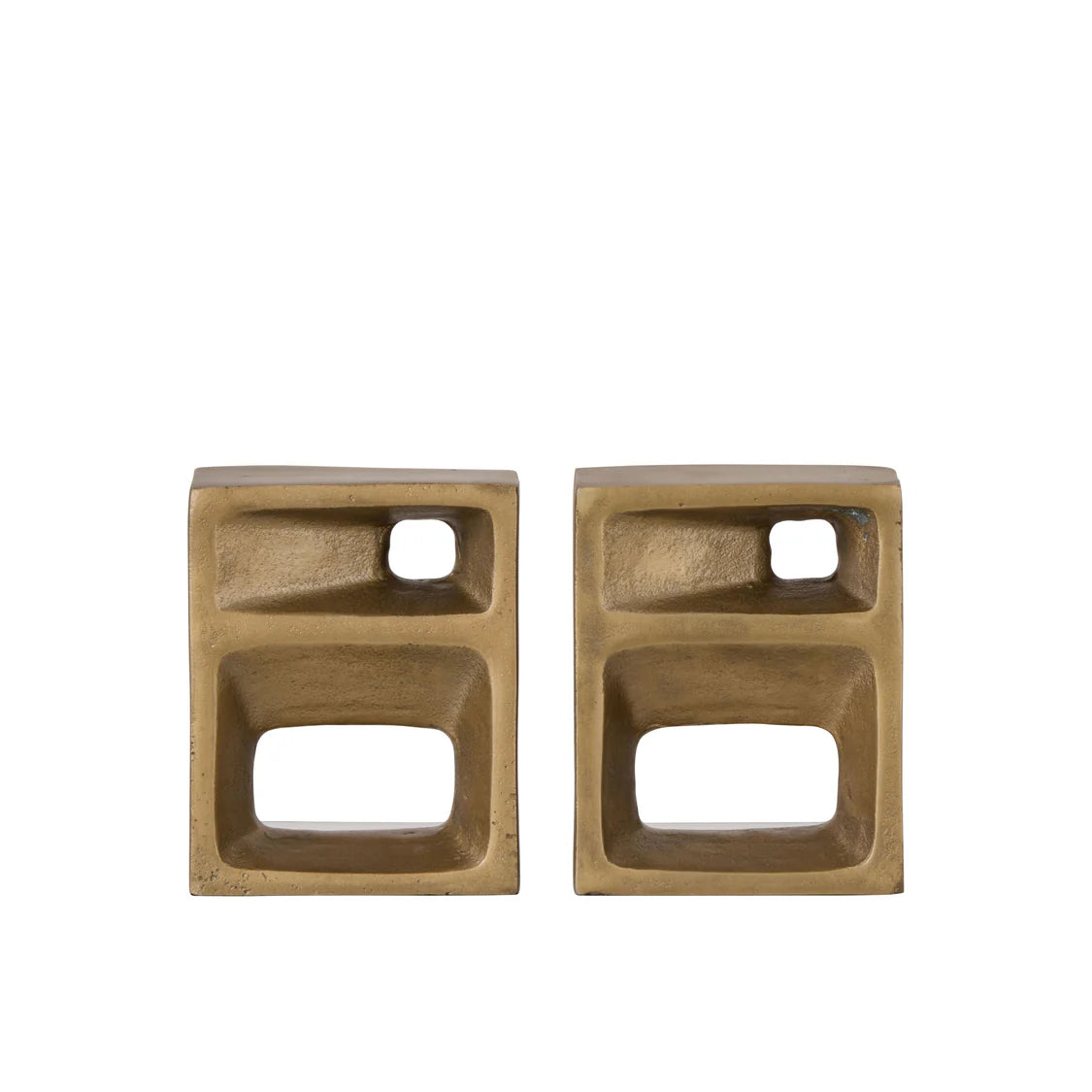 Cubis Bookends 2pcs Set Gold | Grand Designs