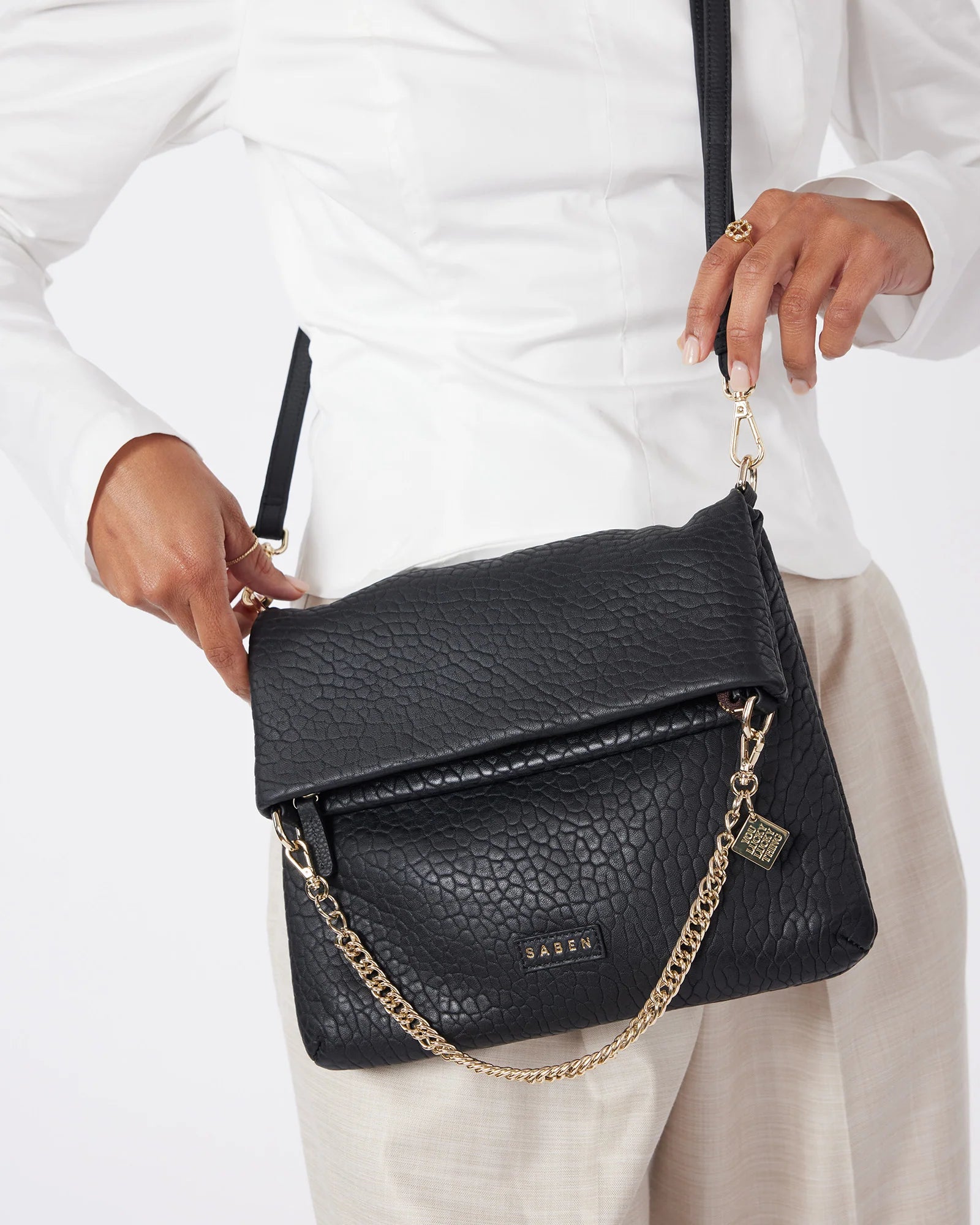 Daria Shoulder Bag Black Bubble