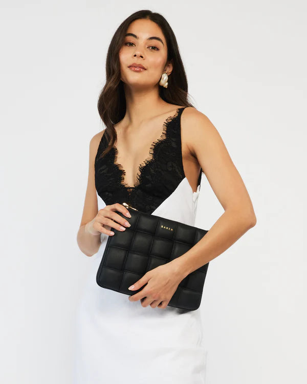 Matilda Shoulder Bag Black Woven | Saben