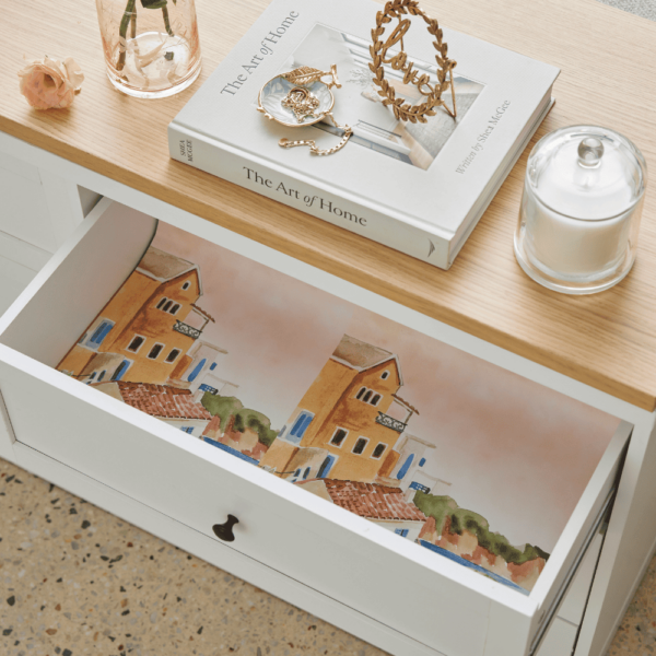 Valletta Scented Drawer Liners - 6 Sheets - Santal | Pilbeam Living