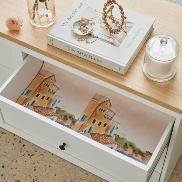 Valletta Scented Drawer Liners - 6 Sheets - Santal | Pilbeam Living
