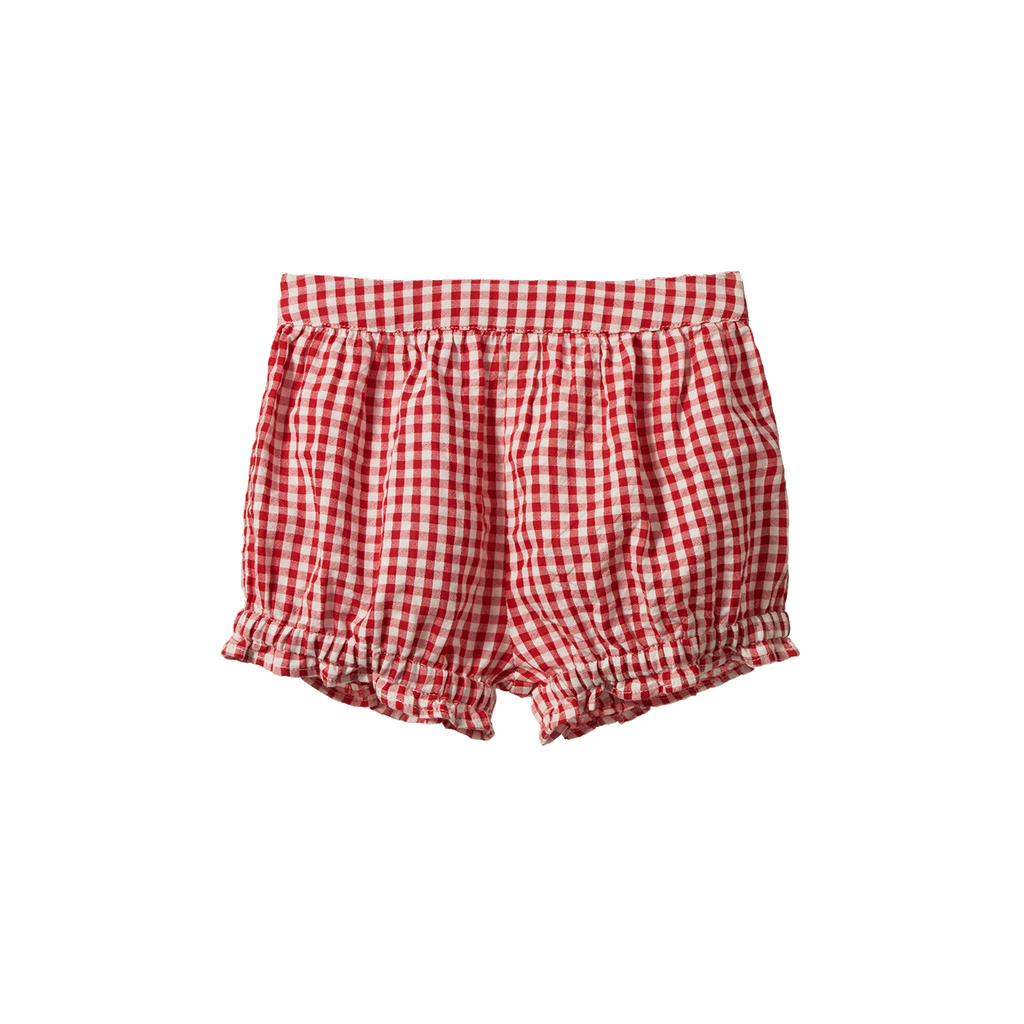 BETTY SHORTS - Red Gingham | Nature Baby