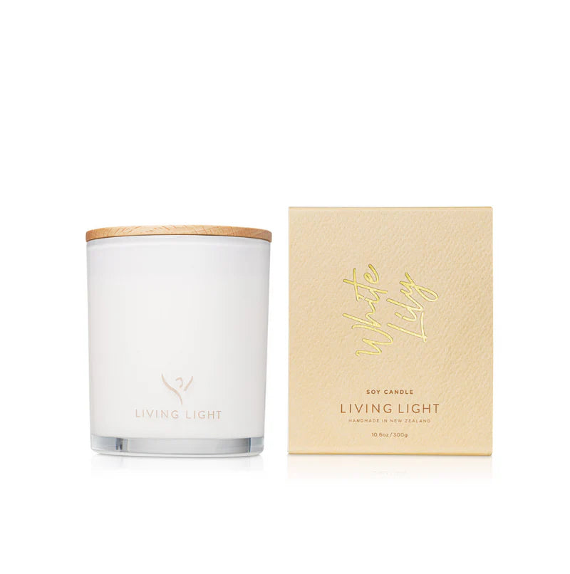 White Lily Soy Candle Large | Living Light