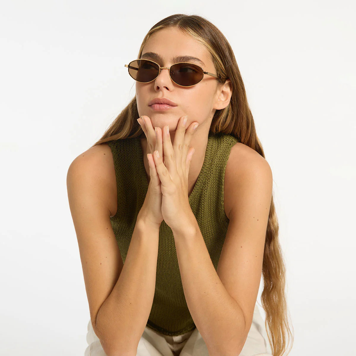 Enigma Sunglasses - Gold | Status Anxiety