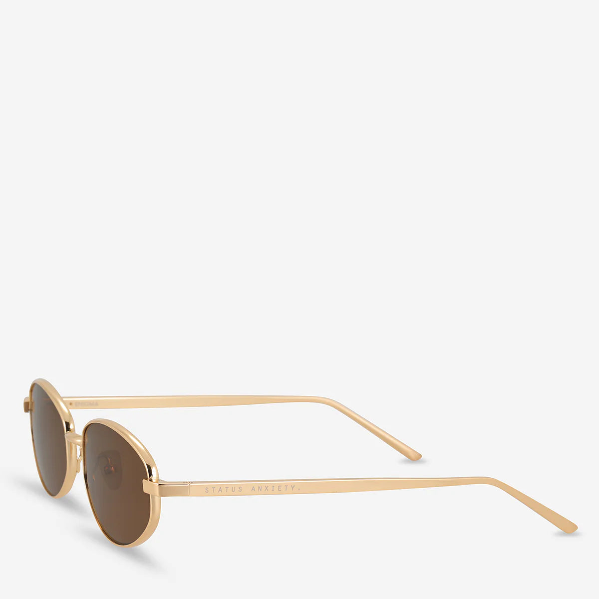 Enigma Sunglasses - Gold | Status Anxiety