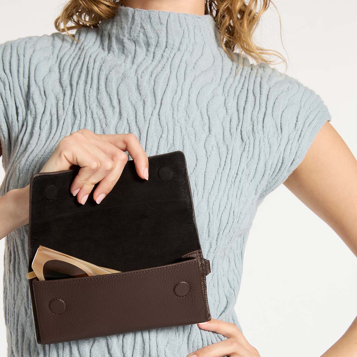 Into The Ether Sunglasses Case - Cocoa | Status Anxiety