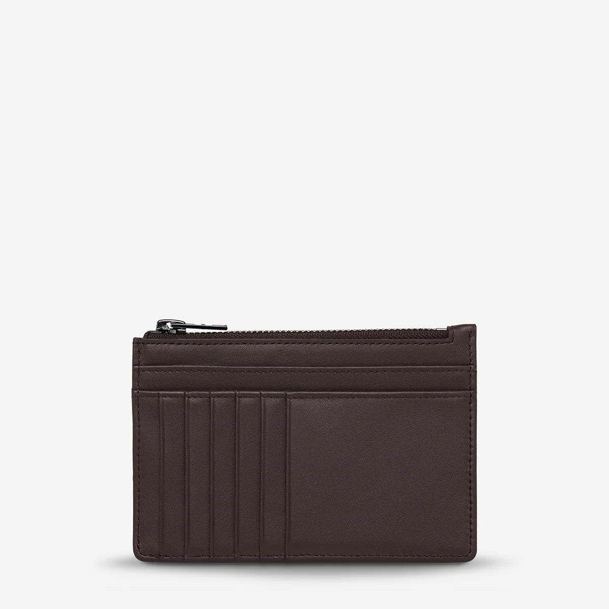 Gone Again Wallet - Cocoa Nappa | Status Anxiety