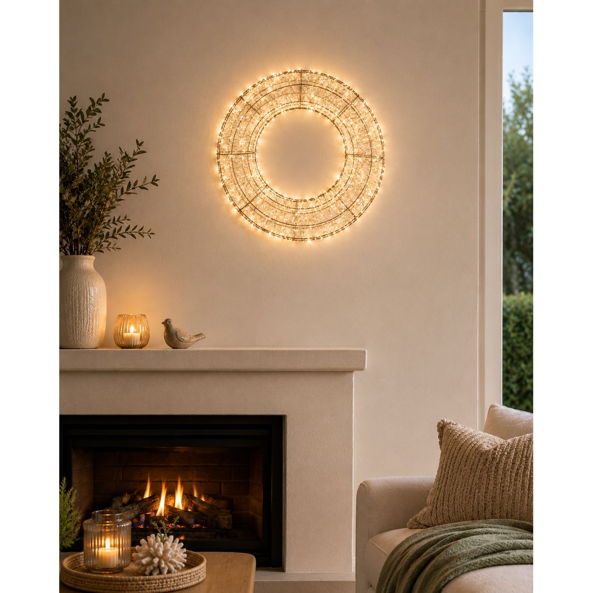 Gold 50cm Metal Wreath | Stellar Haus