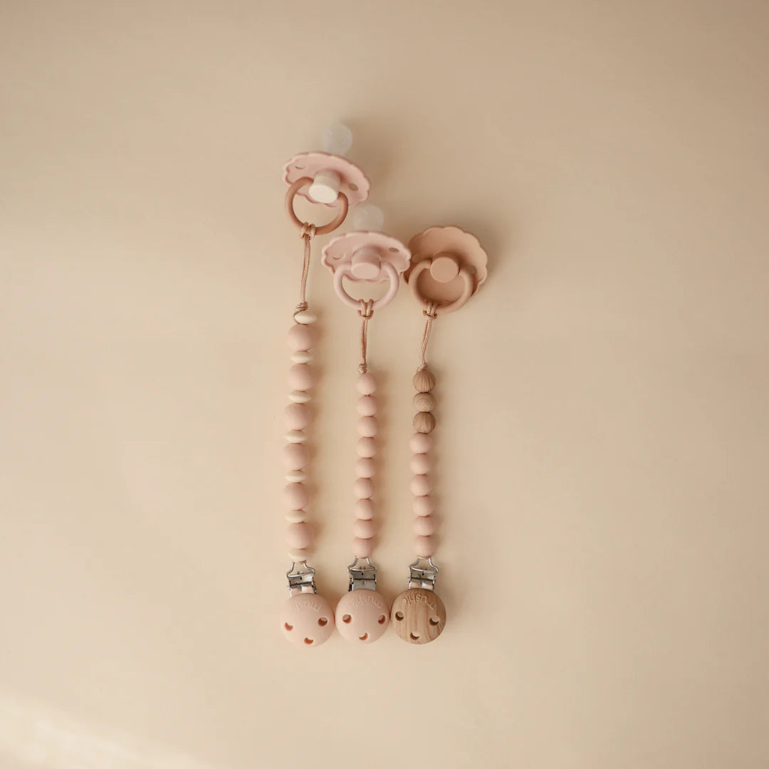 Pacifier Clip - Hera Blush | Mushie