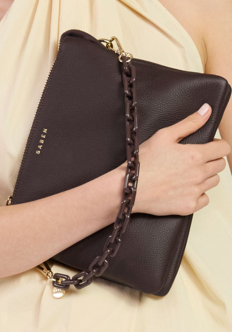 Matilda Crossbody - Cacao + Tonal Chain | Saben