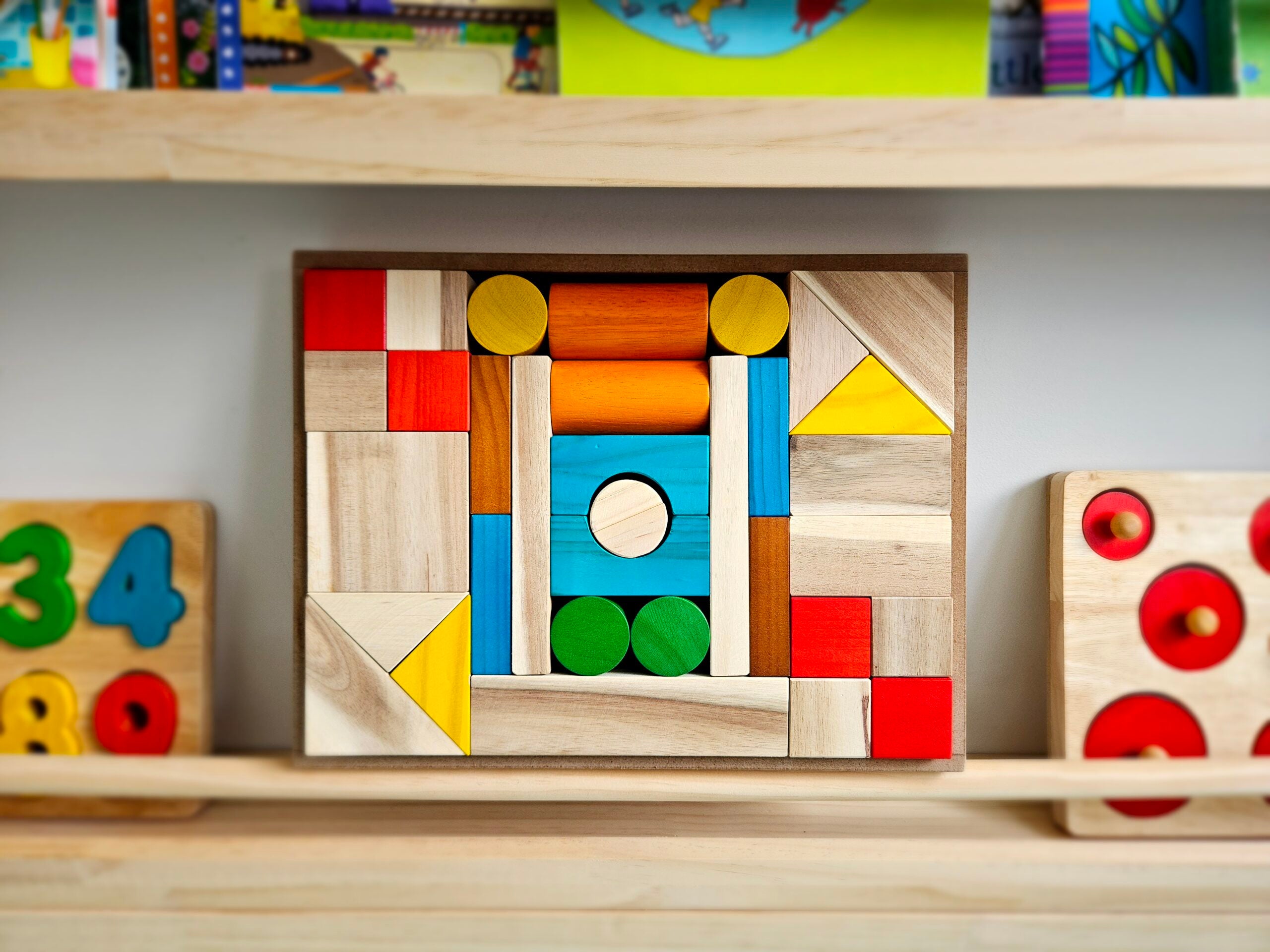 Natural Colour Wooden Blocks | QToys