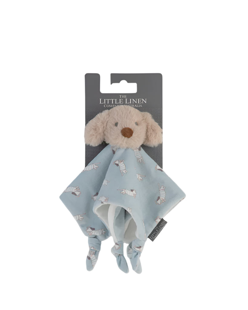 The Little Linen Company Baby Comforter / Security Blanket - Barklife Dog | Little Linen