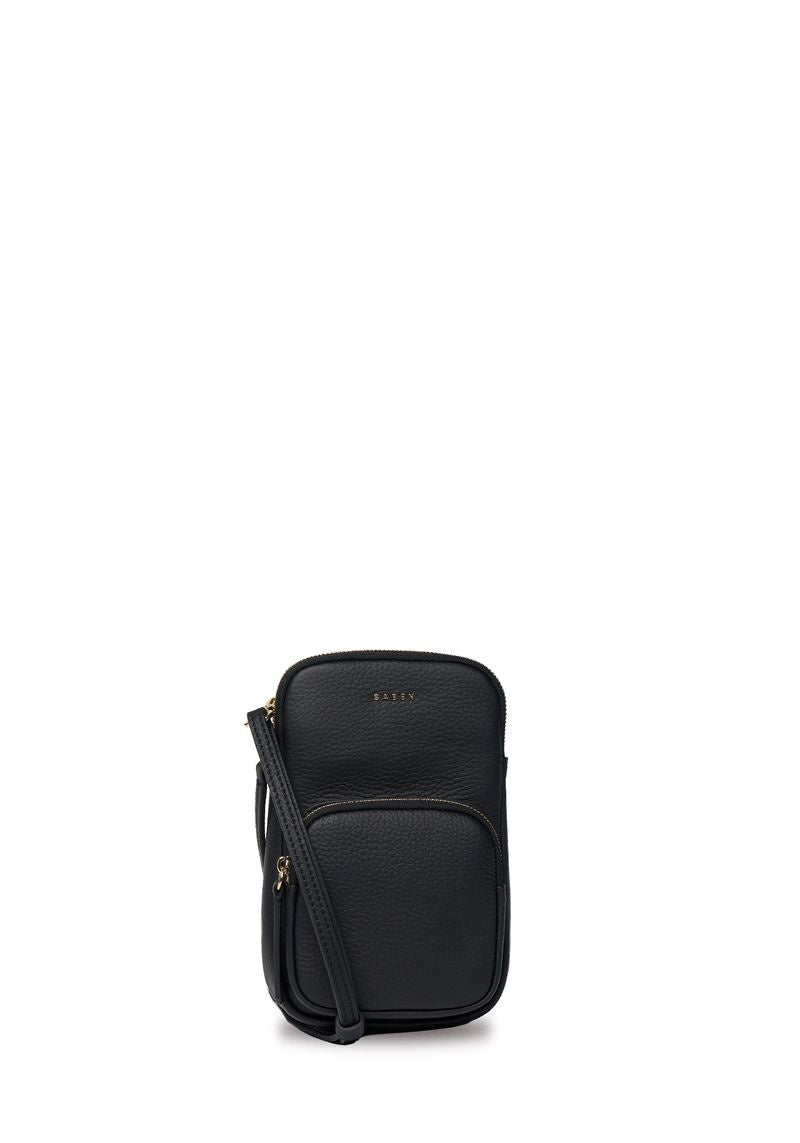 Nikko Luxe Pocket Phone Sling - Black Luxe | Saben