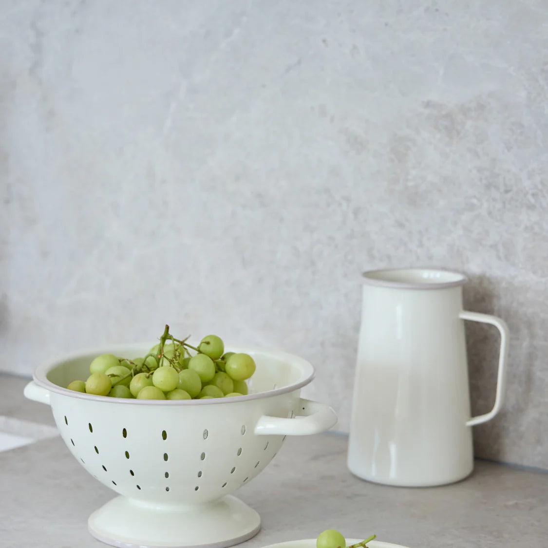 Daylesford Enamel Pitcher 2.2L Cream | Davis & Waddell