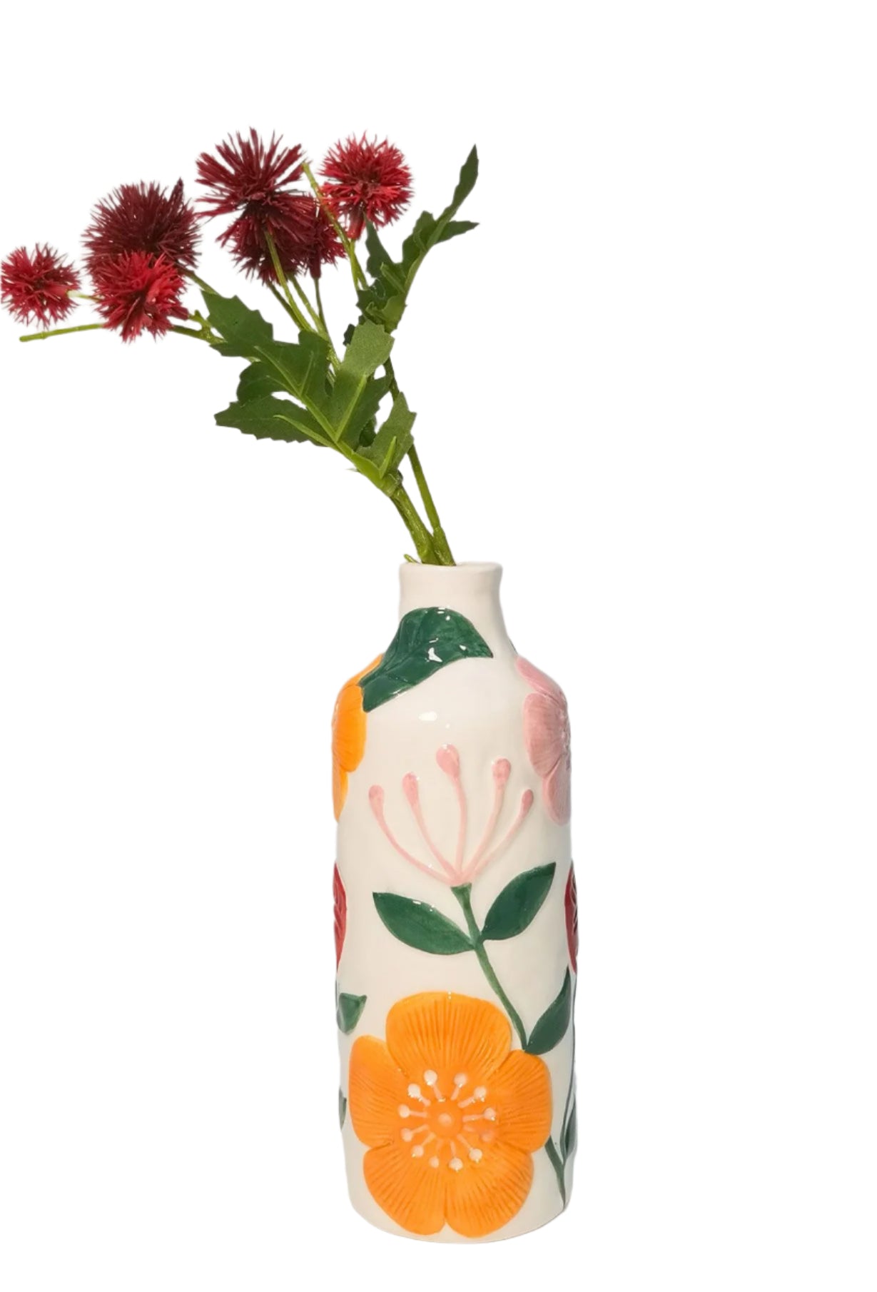 Dahlia Floral Bottle Vase | Urban Products