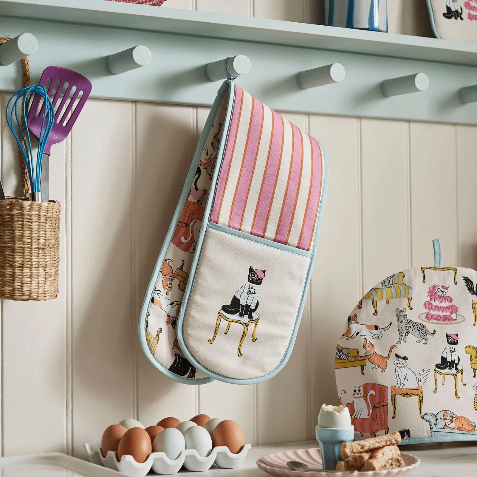 Cool Cats Double Oven Glove | Ulster Weavers