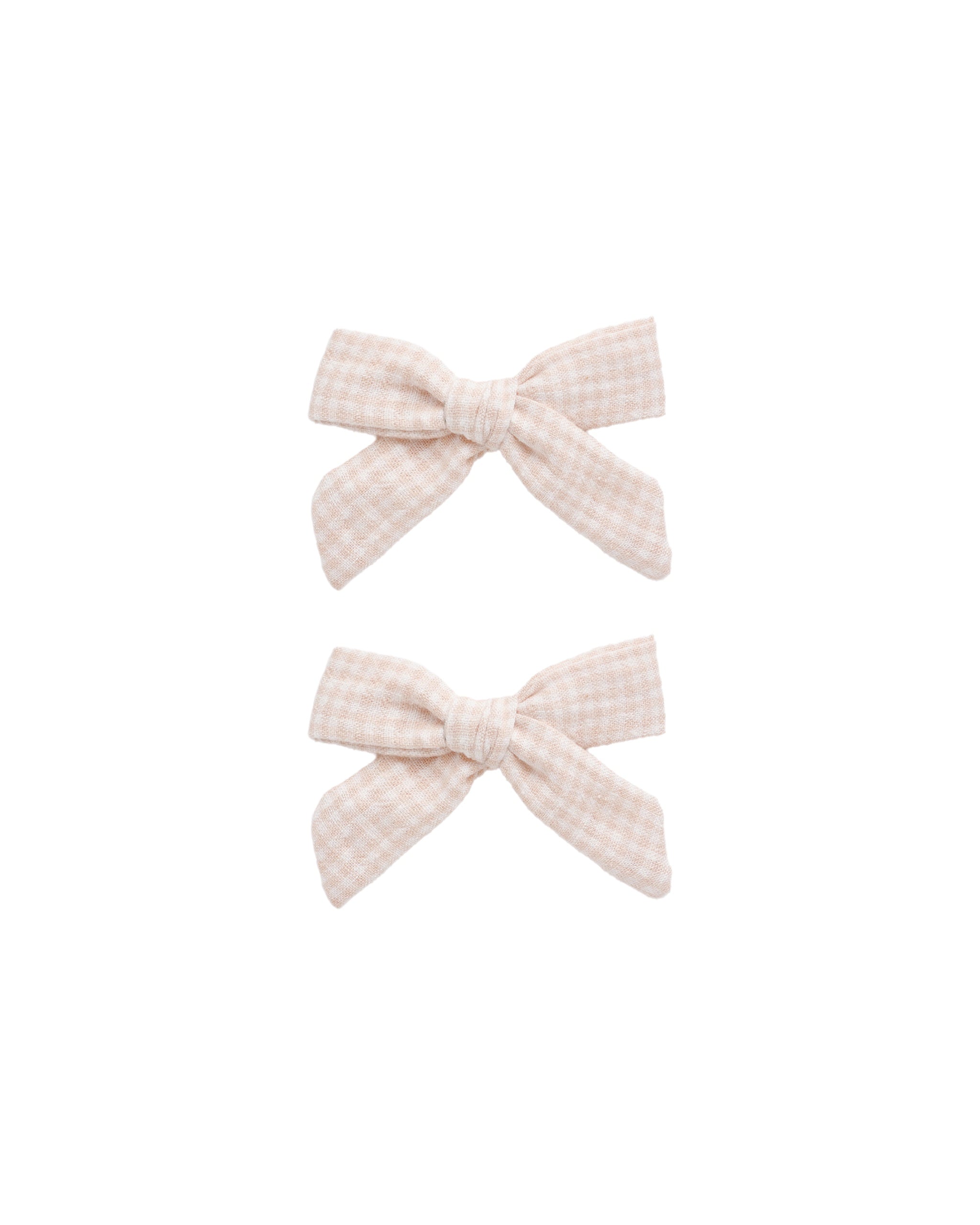 BOWS, SET OF 2 || PETAL GINGHAM | Rylee + Cru