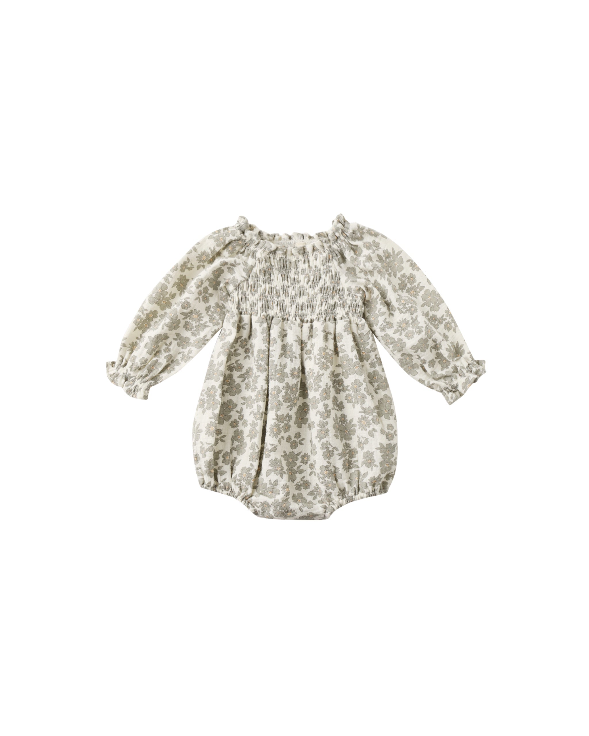 EDEN ROMPER || GREEN FLORAL | Quincy Mae
