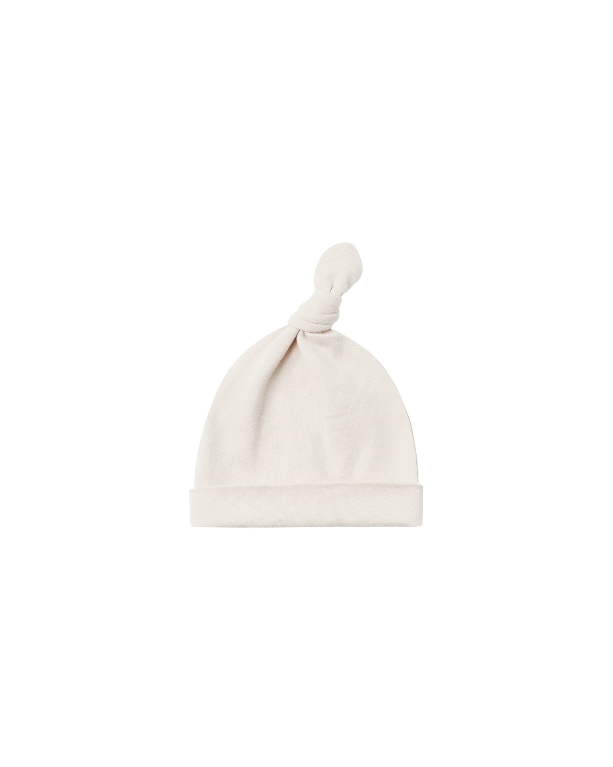 KNOTTED BABY HAT || NATURAL | Quincy Mae