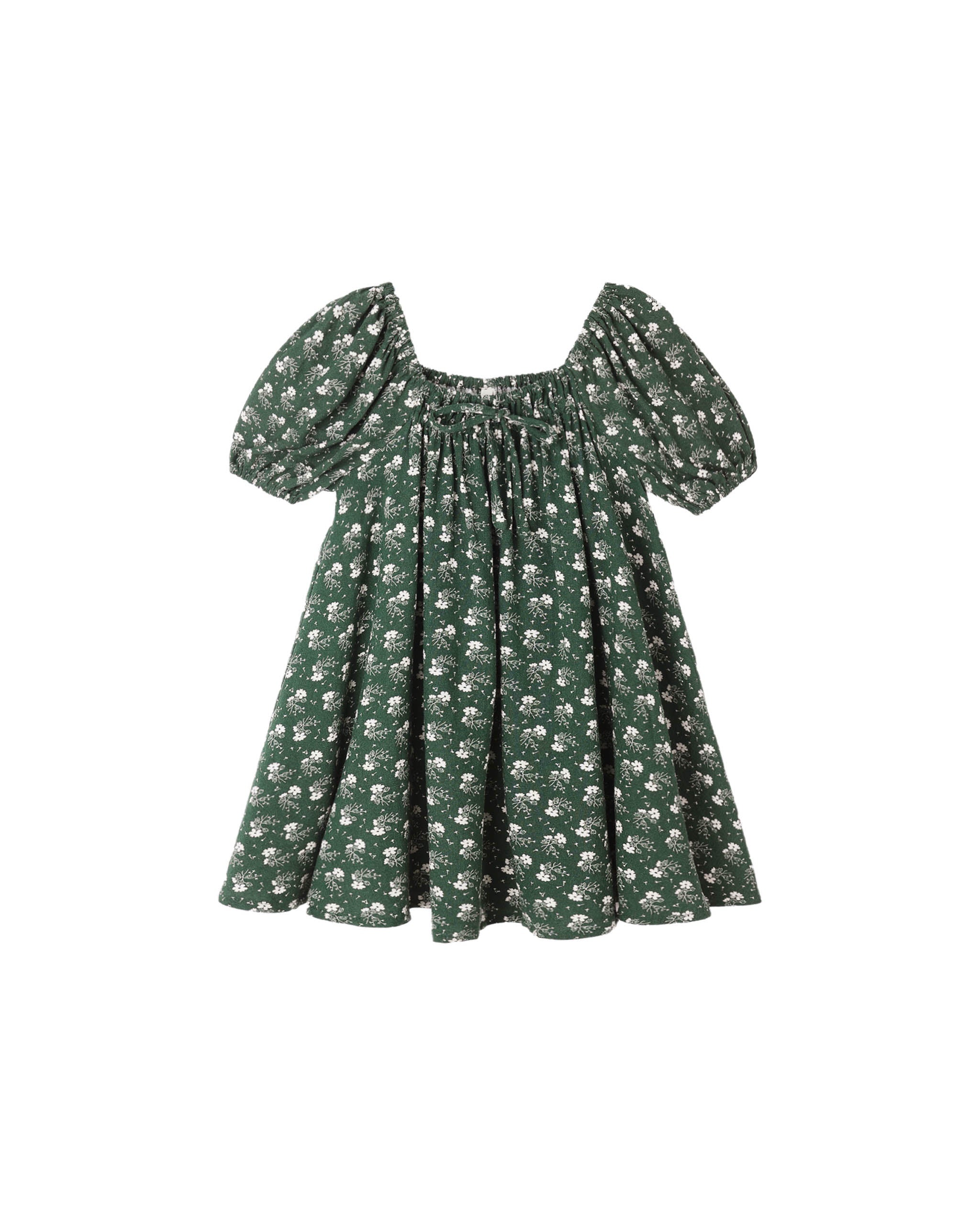 SABRINA MINI DRESS || GREEN DITSY | Rylee + Cru