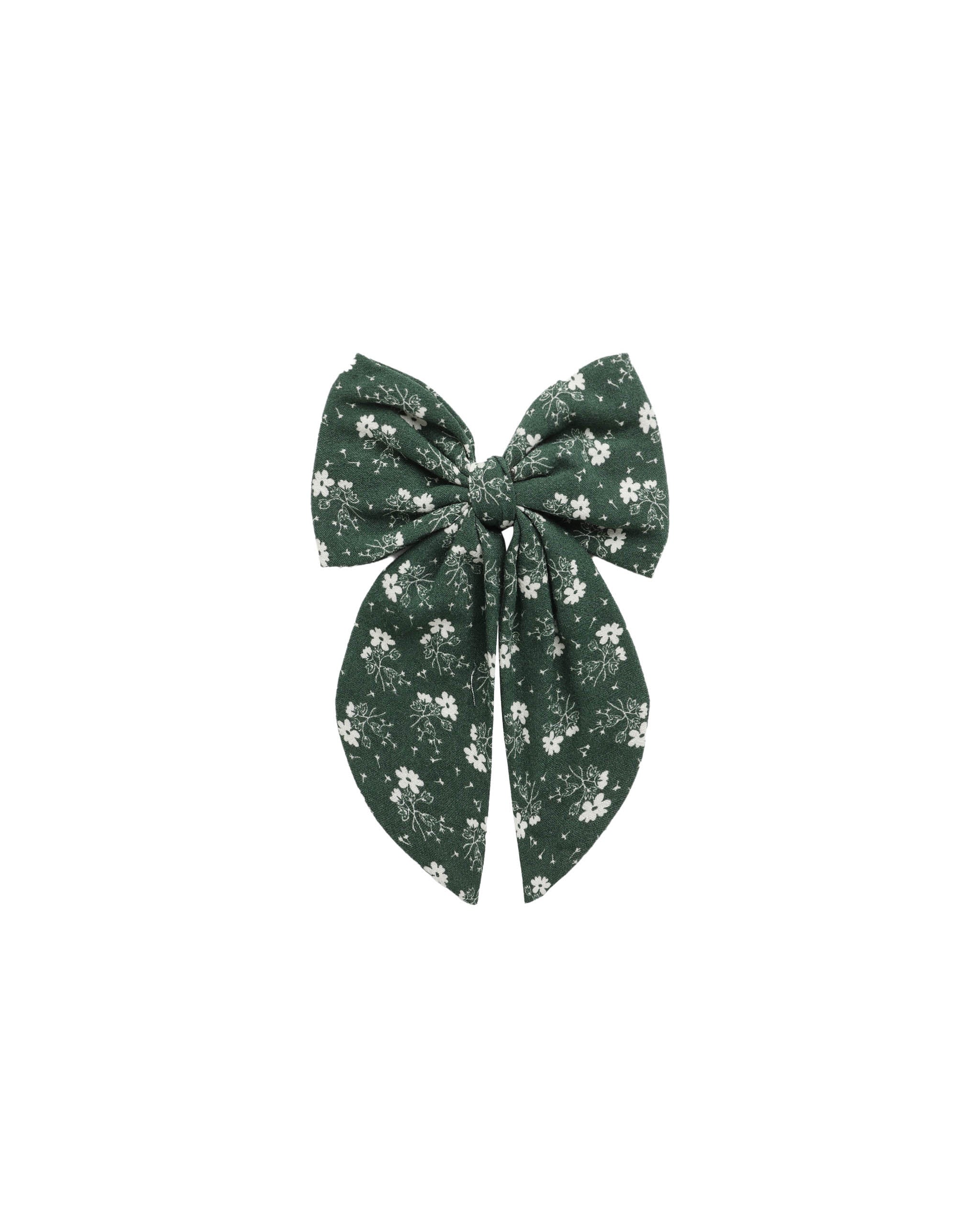 OVERSIZED BOW || GREEN DITSY | Rylee + Cru