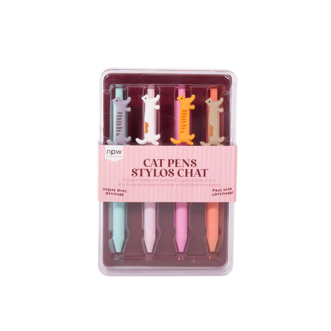 Cat Icon Pens - Set of 4 | NPW