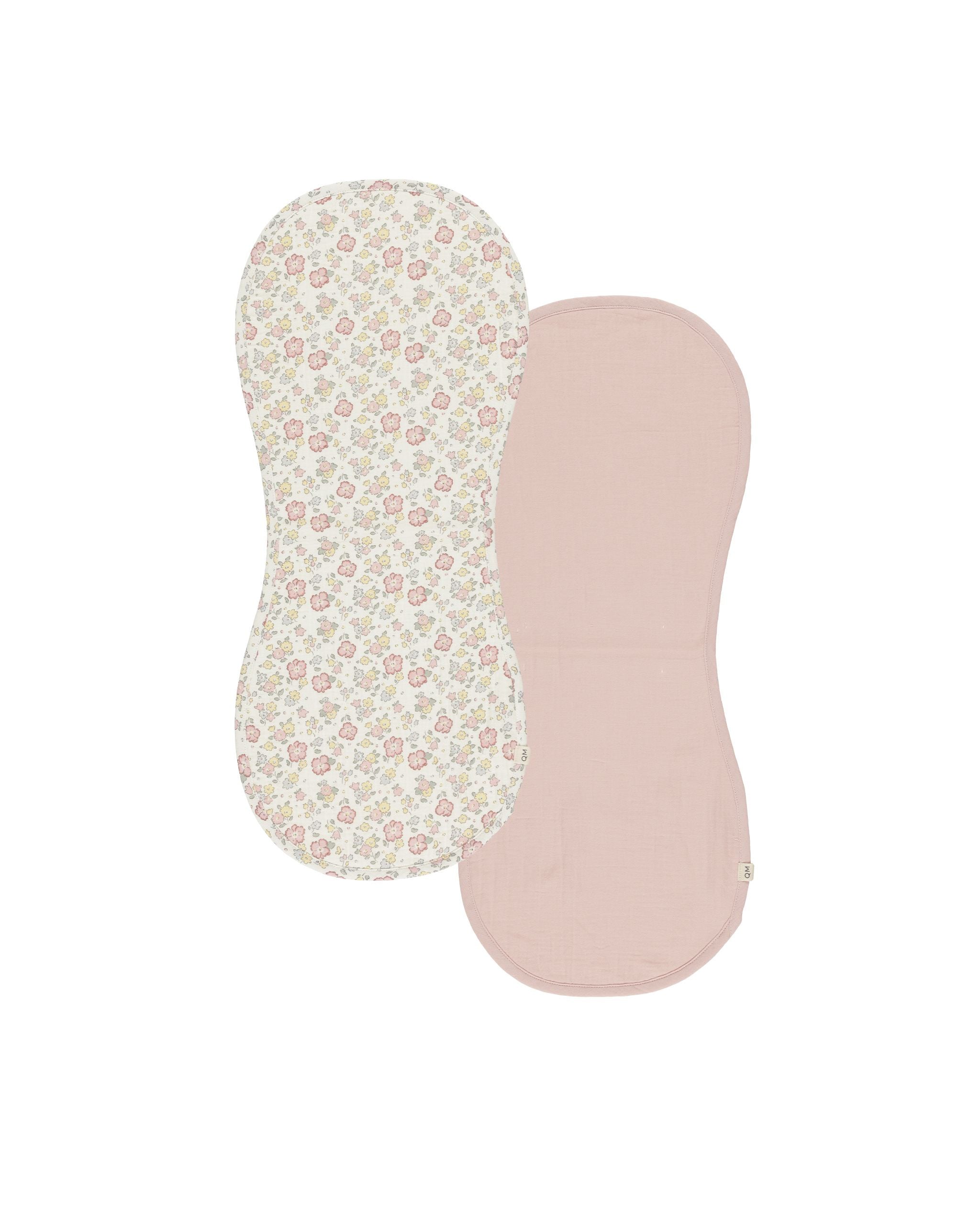 Burp Cloth, 2 Pack || Bloom, Bubblegum | Quincy Mae