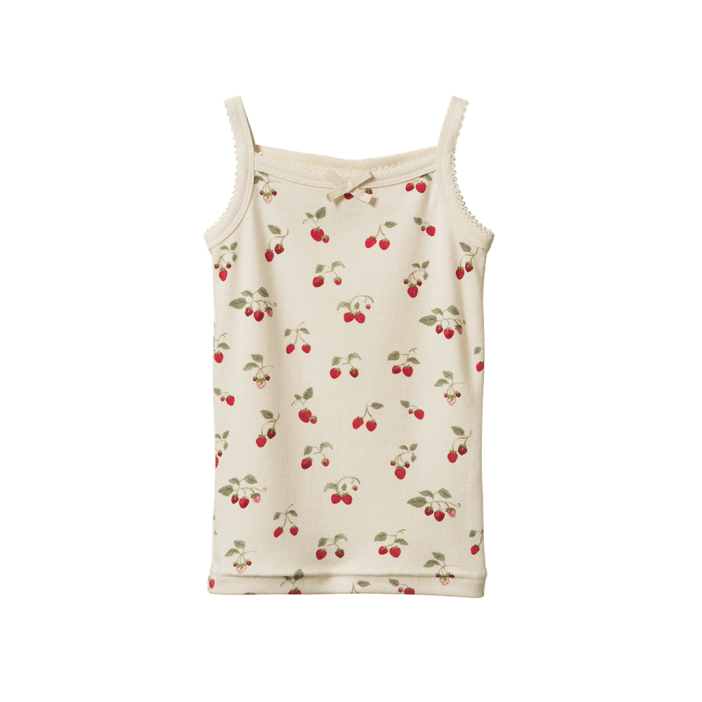 CAMISOLE. Strawberry Blush Print | Nature Baby