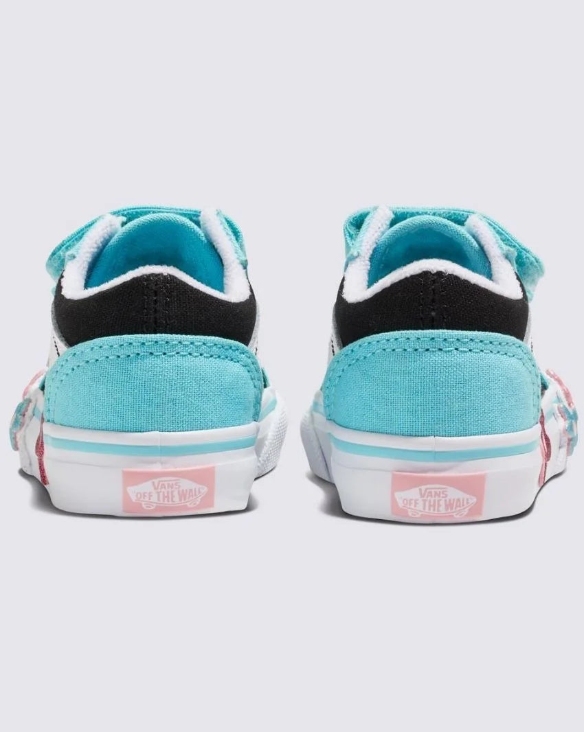 YOUTH - OLD SKOOL V FLOWER GLITTER FLOWER POWER MULTI/TRUE WHITE | Vans