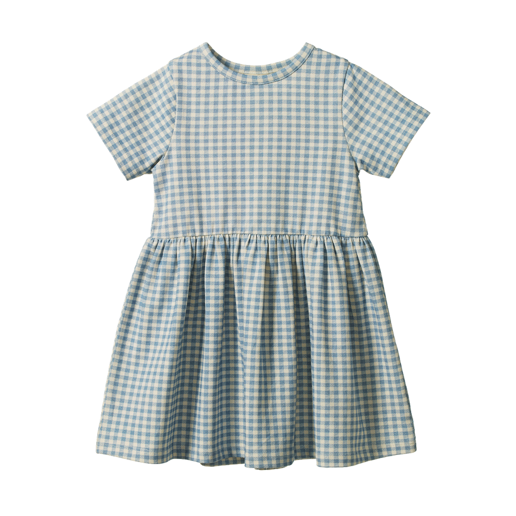 SATURDAY DRESS - Blue Gingham | Nature Baby