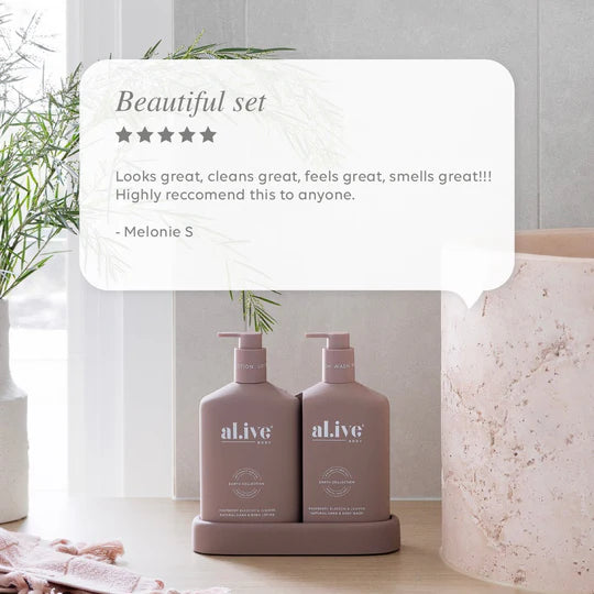 Wash & Lotion Duo - Raspberry Blossom & Juniper | Al.ive