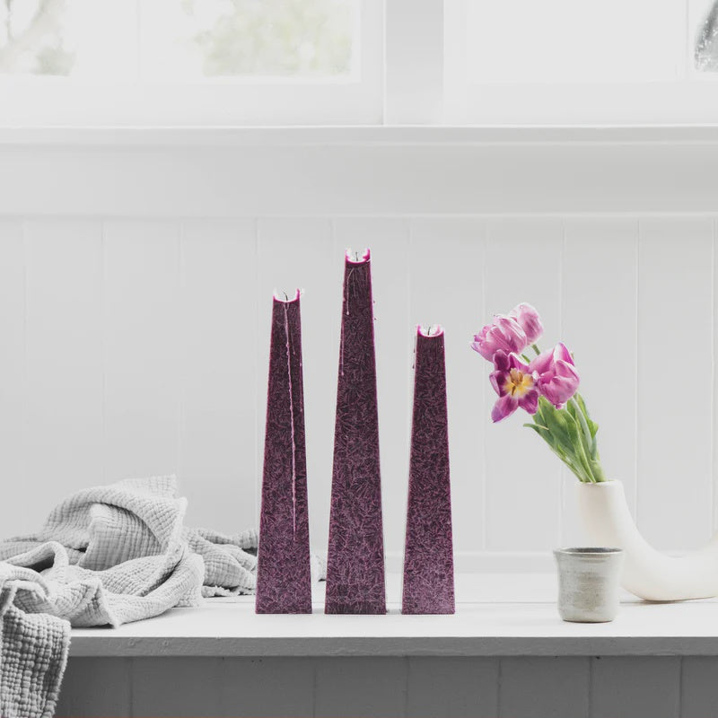 Wild Plum Icicle Candles | Living Light