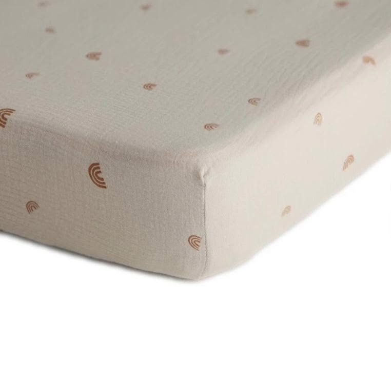 Bassinet Sheet - Rainbows | Mushie