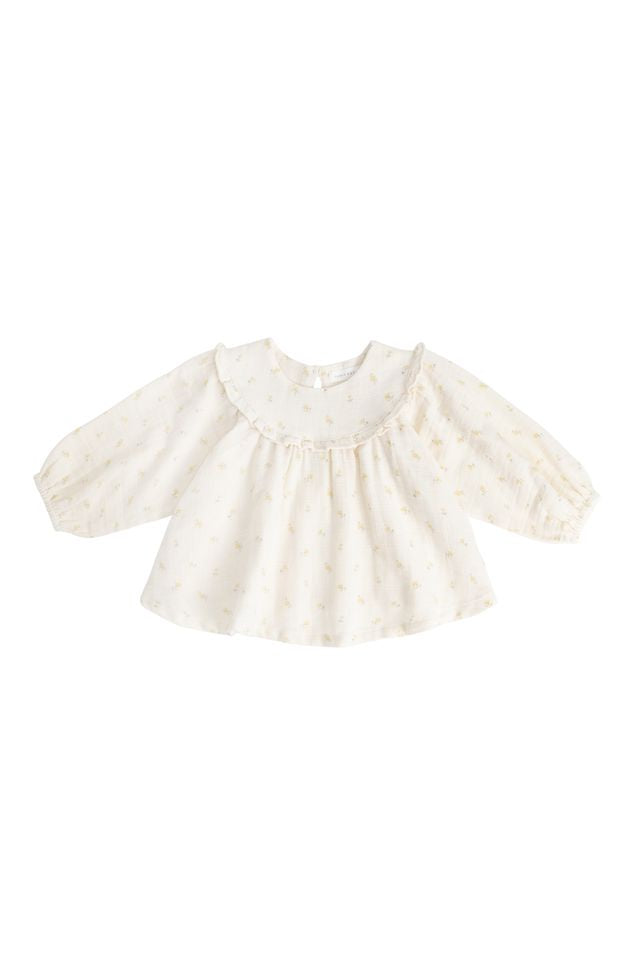 Organic Cotton Muslin Amira Blouse - Vintage Ditsy | Jamie Kay