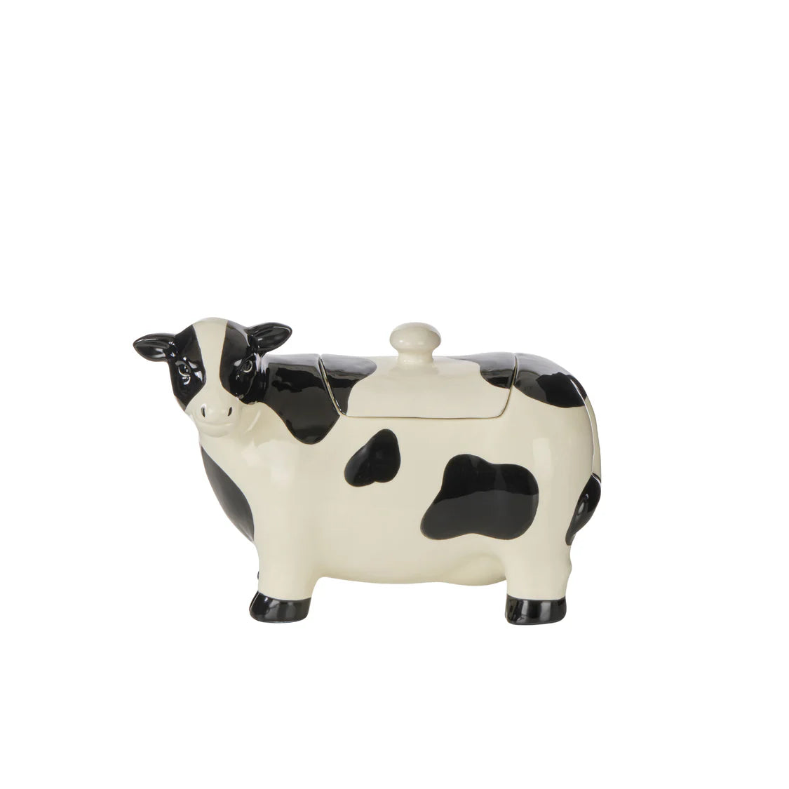 Homestead Friesian Storage Jar Black & White | Davis & Waddell