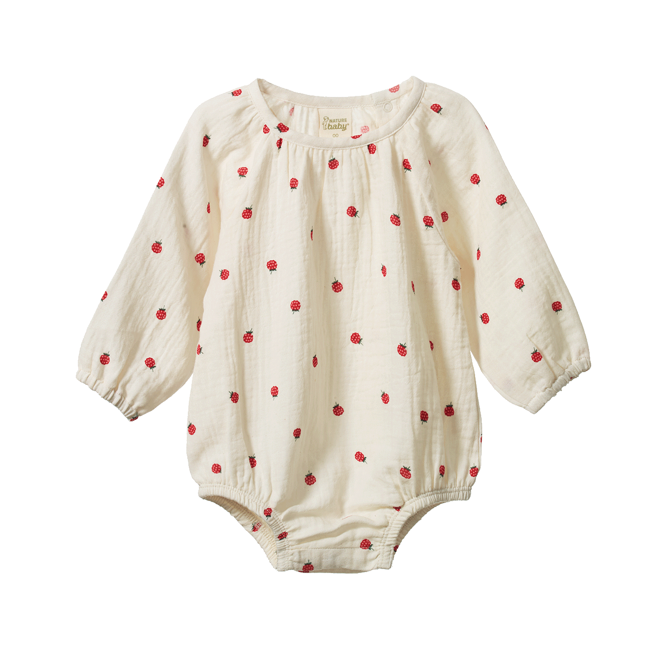 Meadow Bodysuit || Raspberry Print | Nature Baby