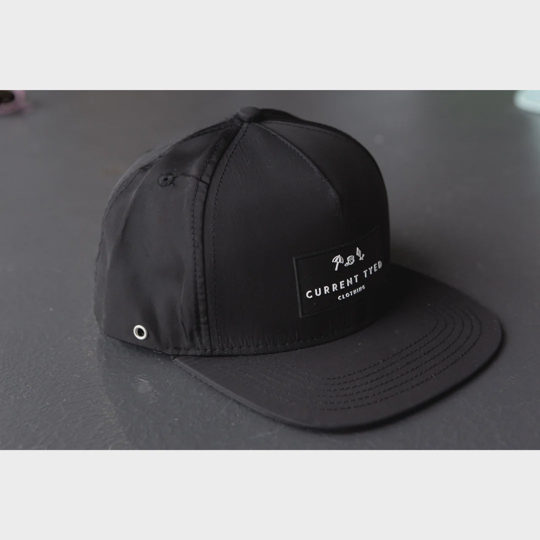 Waterproof Sunback Hats - Black | Current Tyed