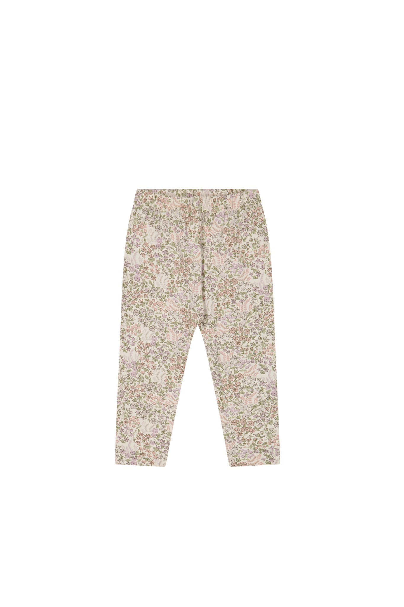 Organic Cotton Fine Rib Legging - Petite Fleur Soft Peony – Jamie Kay USA
