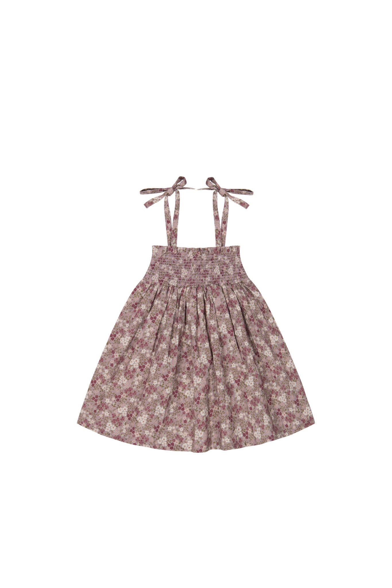 Organic Cotton Eveleigh Dress - Pansy Floral Fawn | Jamie Kay