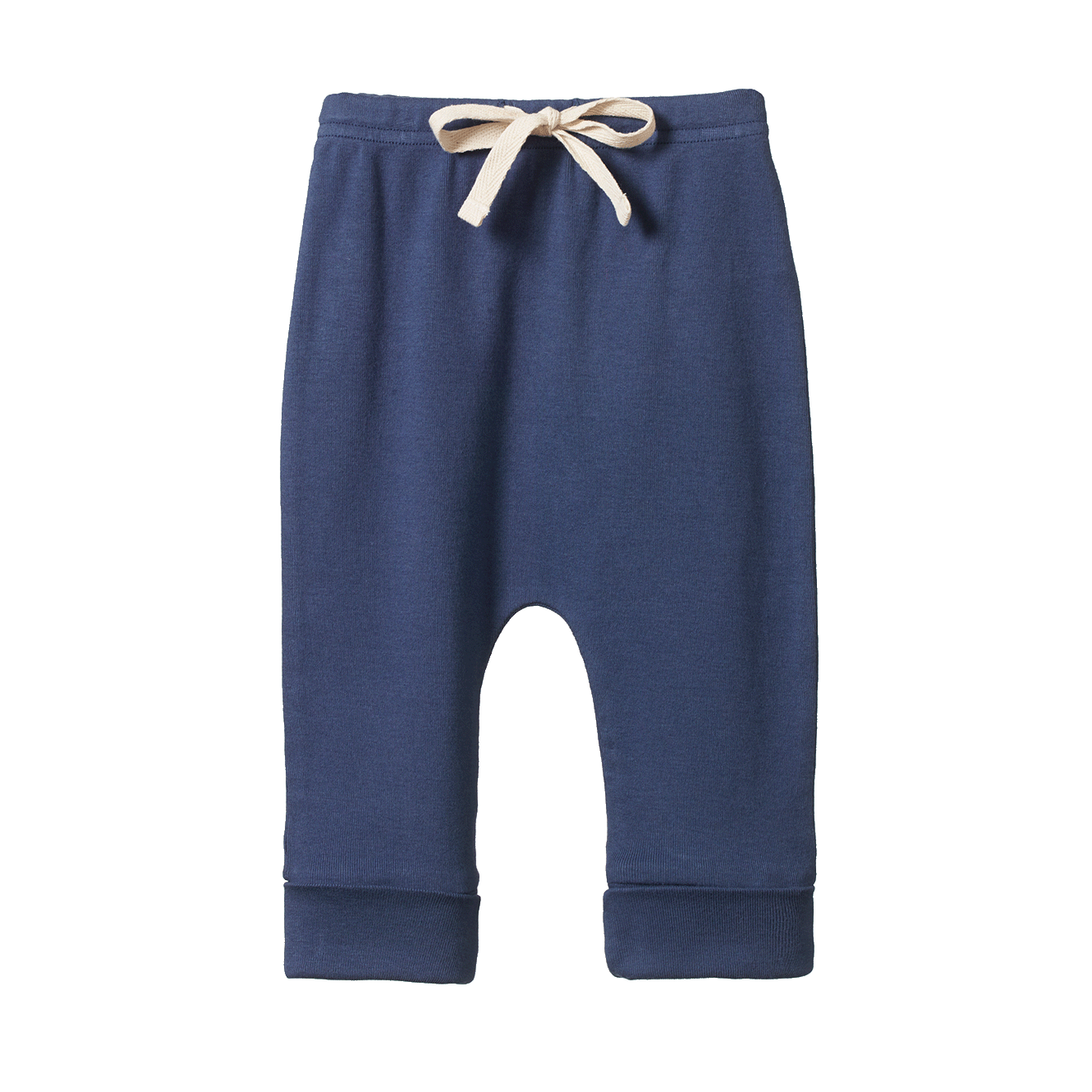 Cotton drawstring pants - Vintage Indigo | Nature Baby