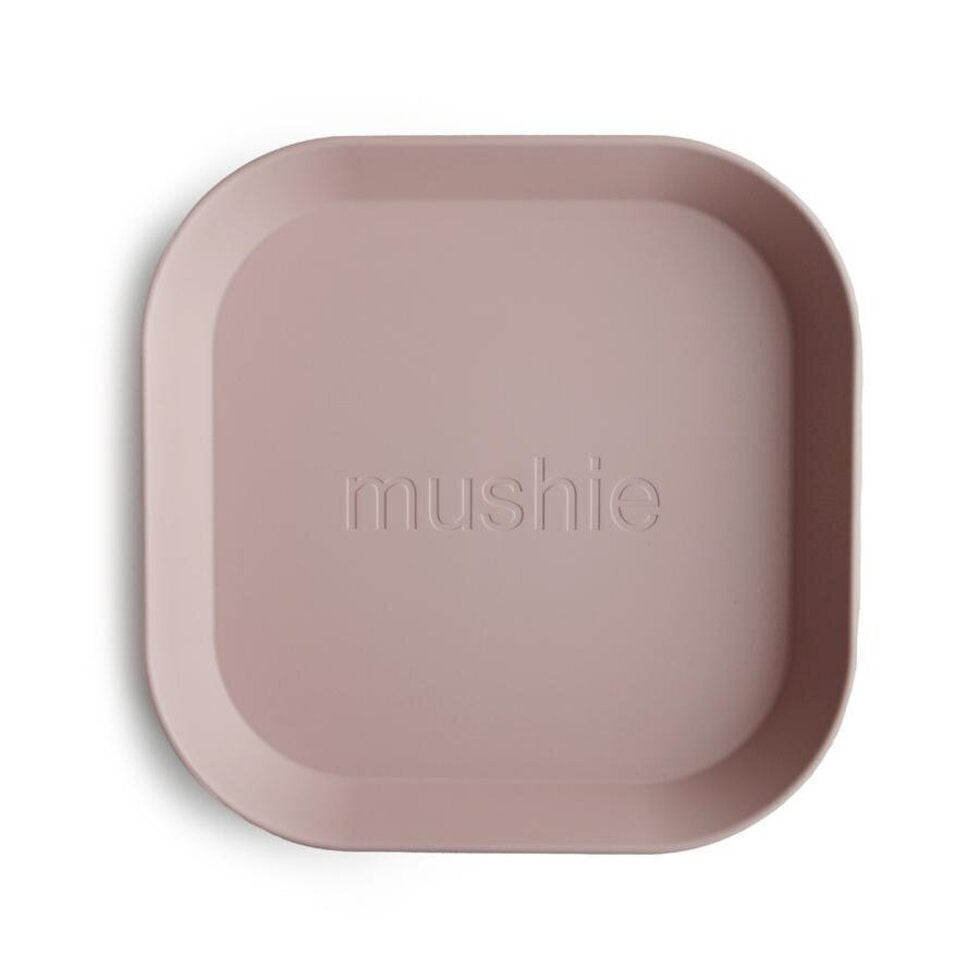 Square Dinnerware Plate (set of 2) - Blush | Mushie